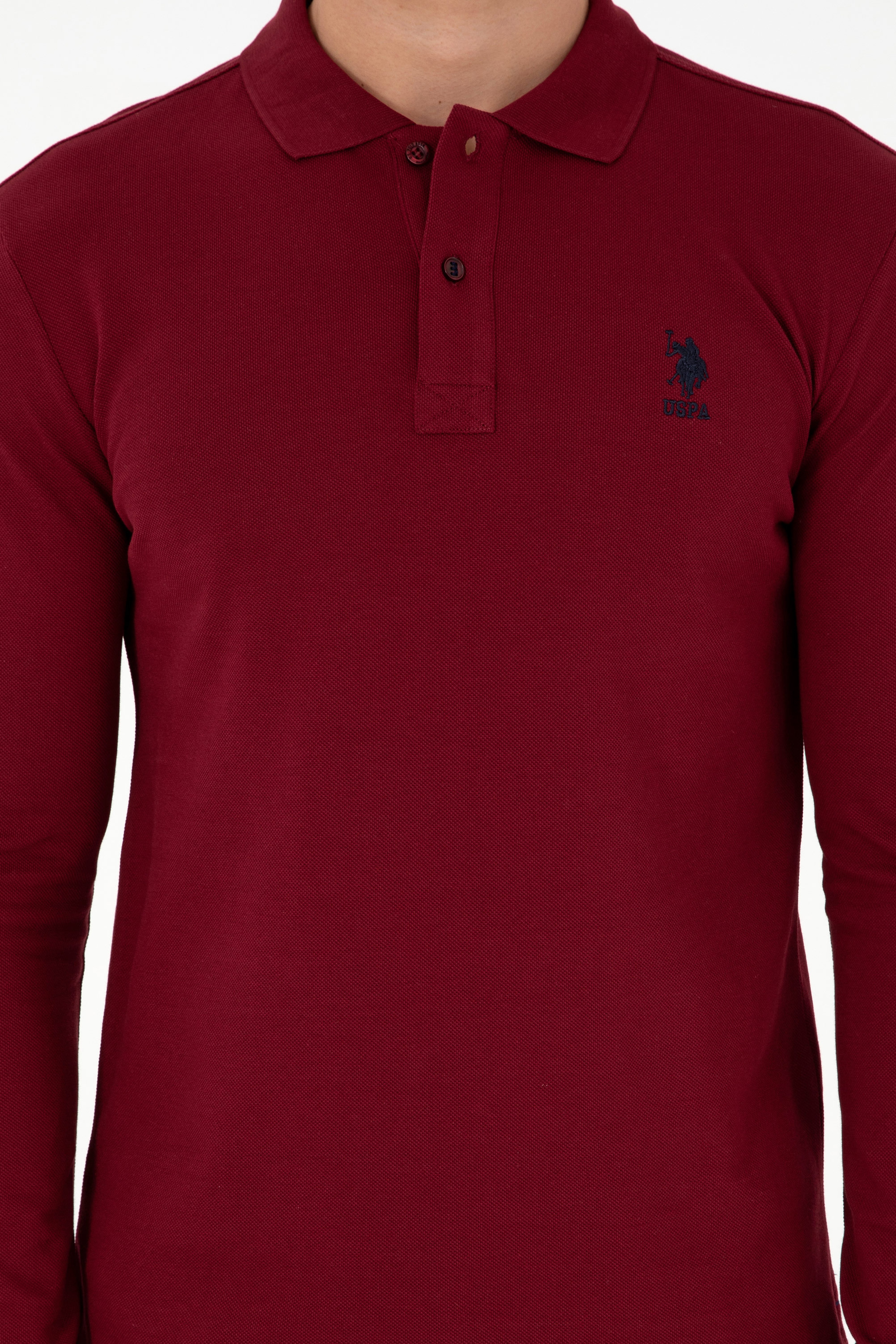Erkek Bordo Basic Sweatshirt - Image 6