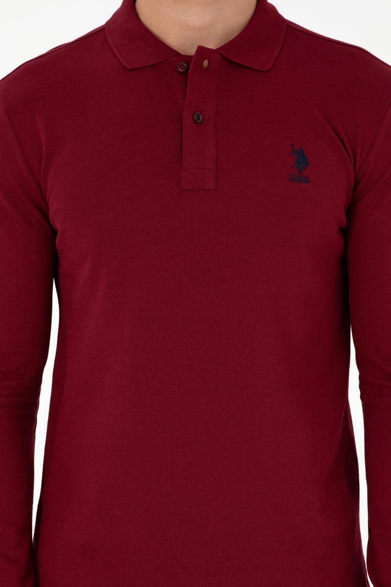 Erkek Bordo Basic Sweatshirt - 50289060118