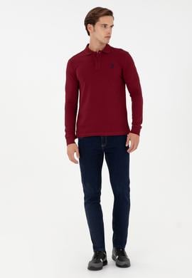 Erkek Bordo Basic Sweatshirt - 50289060118