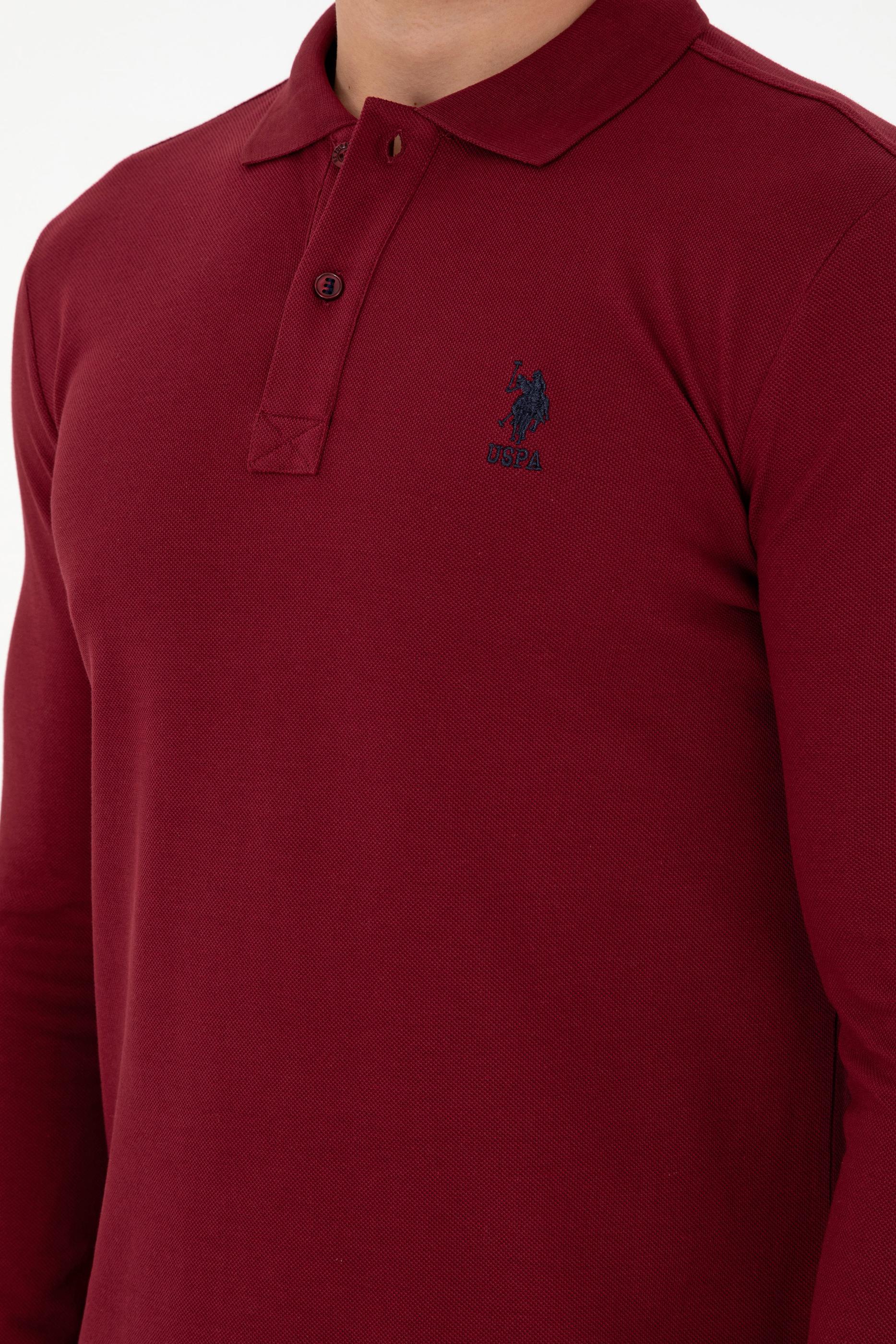 Erkek Bordo Basic Sweatshirt
