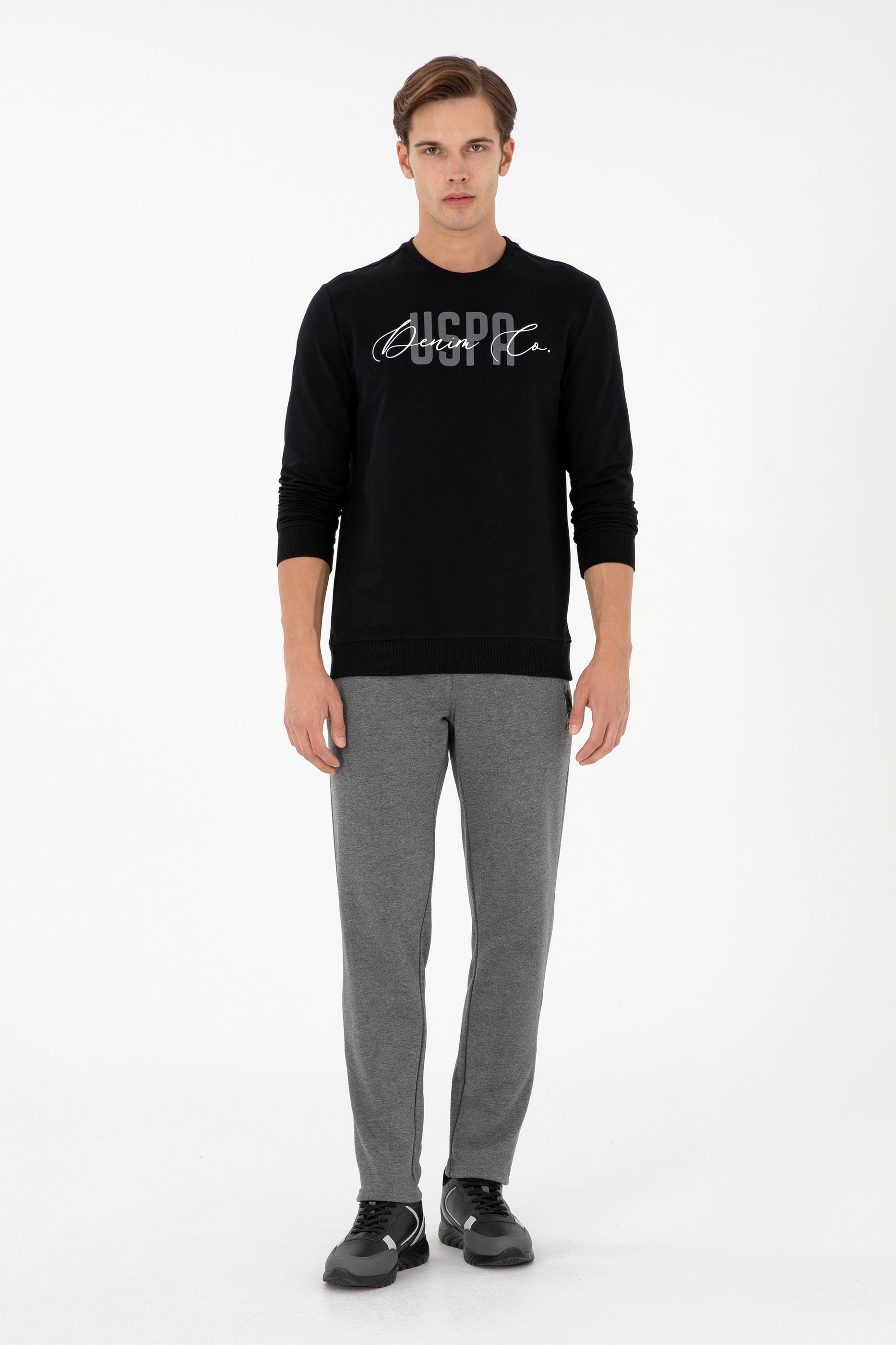 Erkek Siyah Sweatshirt