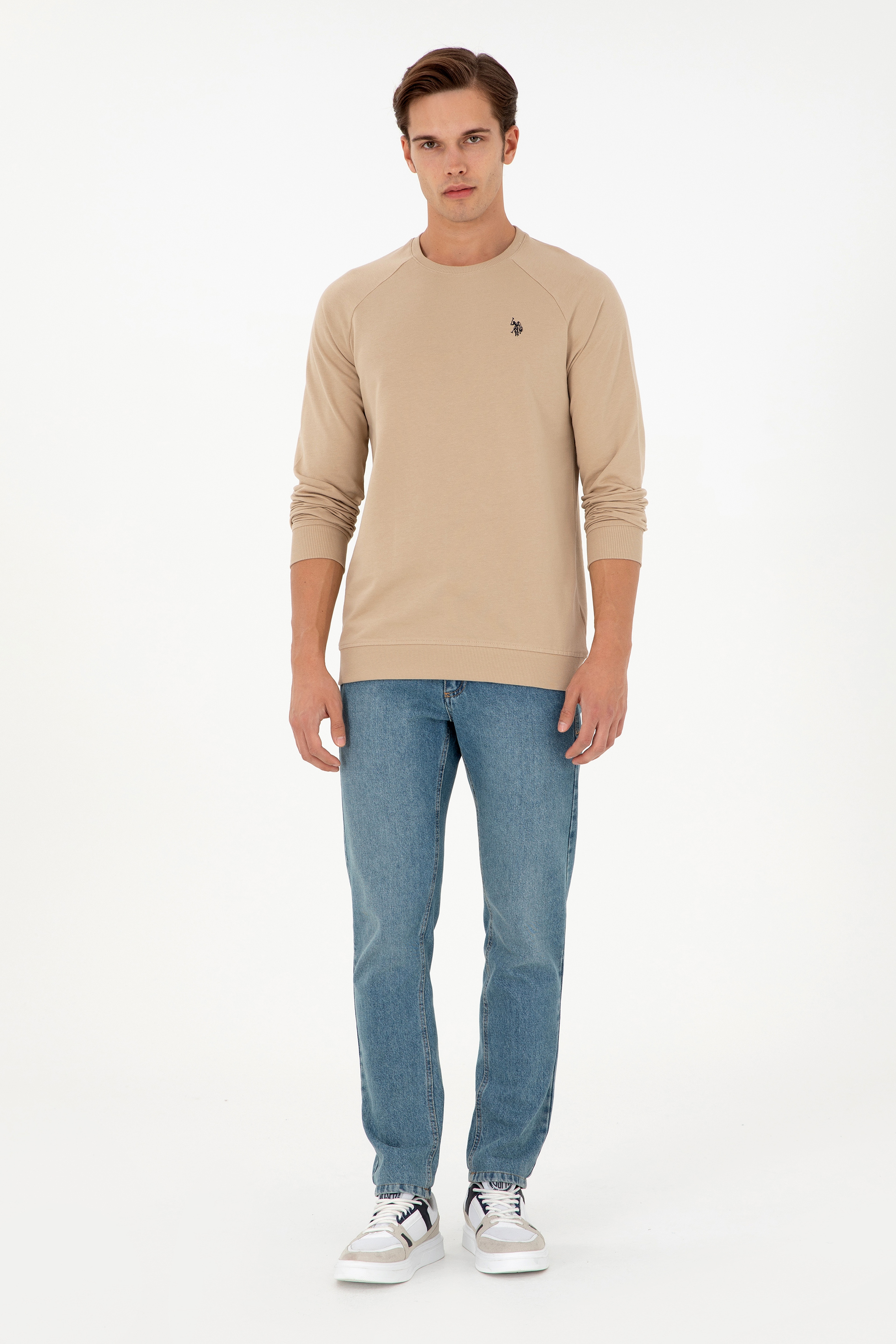 Erkek Kum Basic Sweatshirt - Image 4