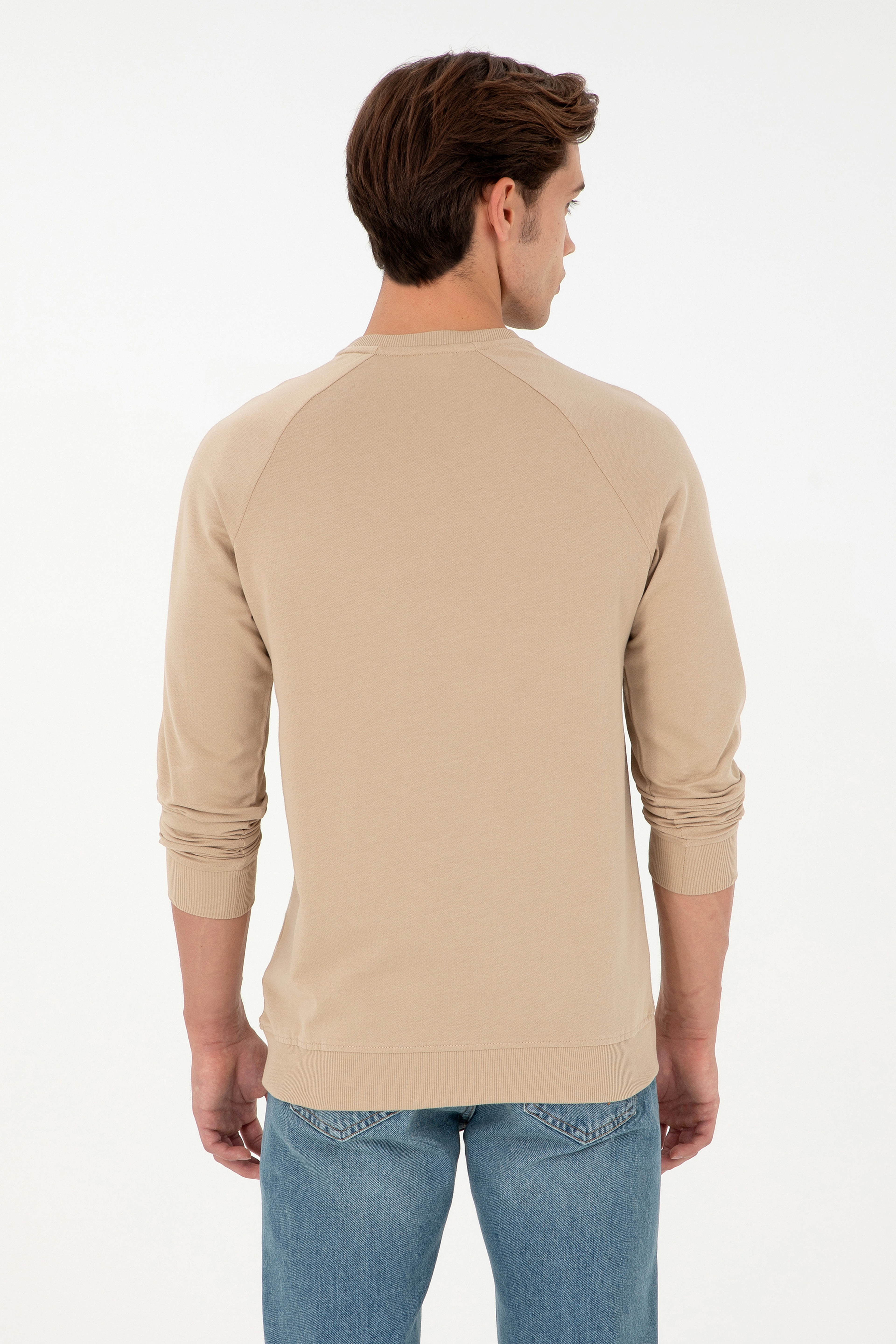 Erkek Kum Basic Sweatshirt - Image 5