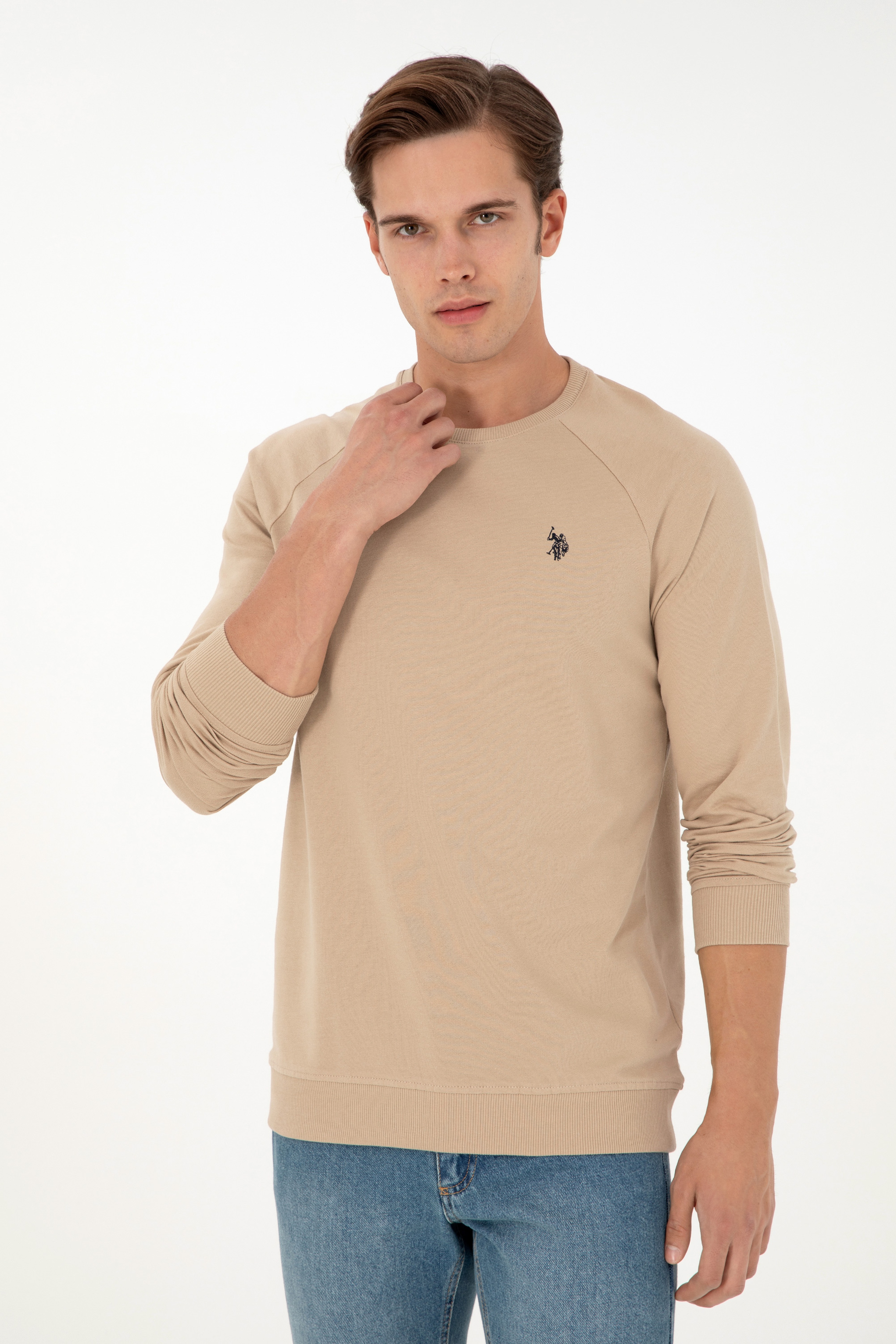 Erkek Kum Basic Sweatshirt - Image 3