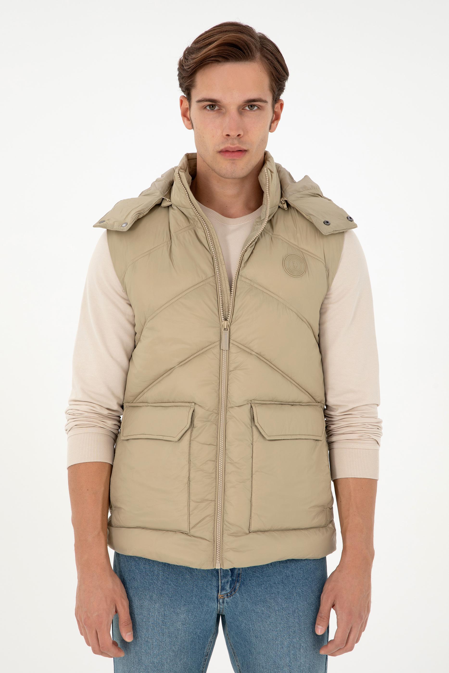 Erkek Açık Haki Yelek