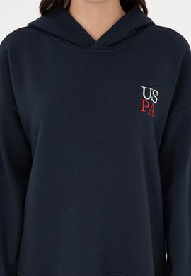 Kadın Lacivert Kapüşonlu Sweatshirt - 50291265021