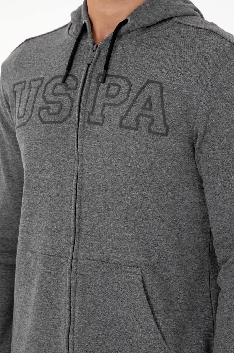 Erkek Antrasit Melanj Örme Hırka