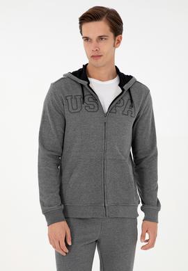 Erkek Antrasit Melanj Örme Hırka - 50295172077