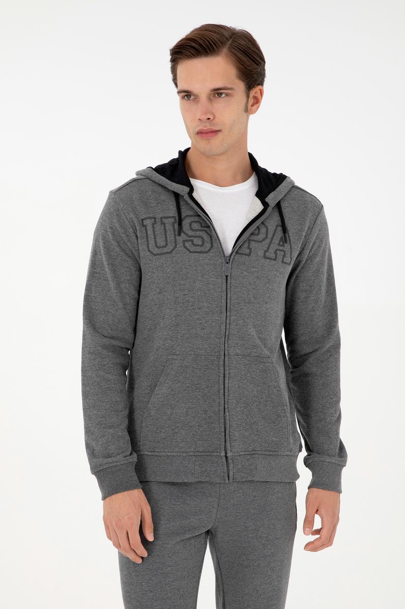 Erkek Antrasit Melanj Örme Hırka