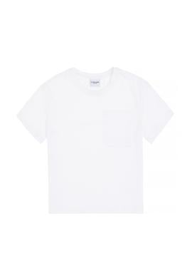 Erkek Çocuk Beyaz Bisiklet Yaka Tişört - 50295428004