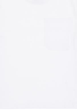 Erkek Çocuk Beyaz Bisiklet Yaka Tişört - 50295428004