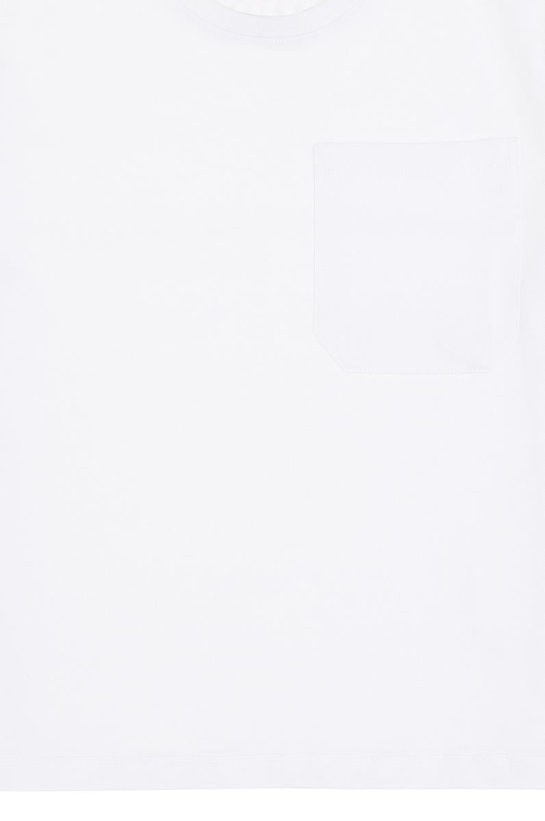 Erkek Çocuk Beyaz Bisiklet Yaka Tişört