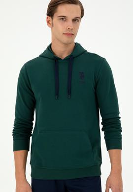 Erkek Koyu Yeşil Basic Sweatshirt - 50289059187