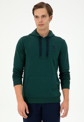Erkek Koyu Yeşil Basic Sweatshirt - 50289059187