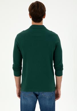 Erkek Koyu Yeşil Basic Sweatshirt - 50289062086