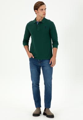 Erkek Koyu Yeşil Basic Sweatshirt - 50289062086