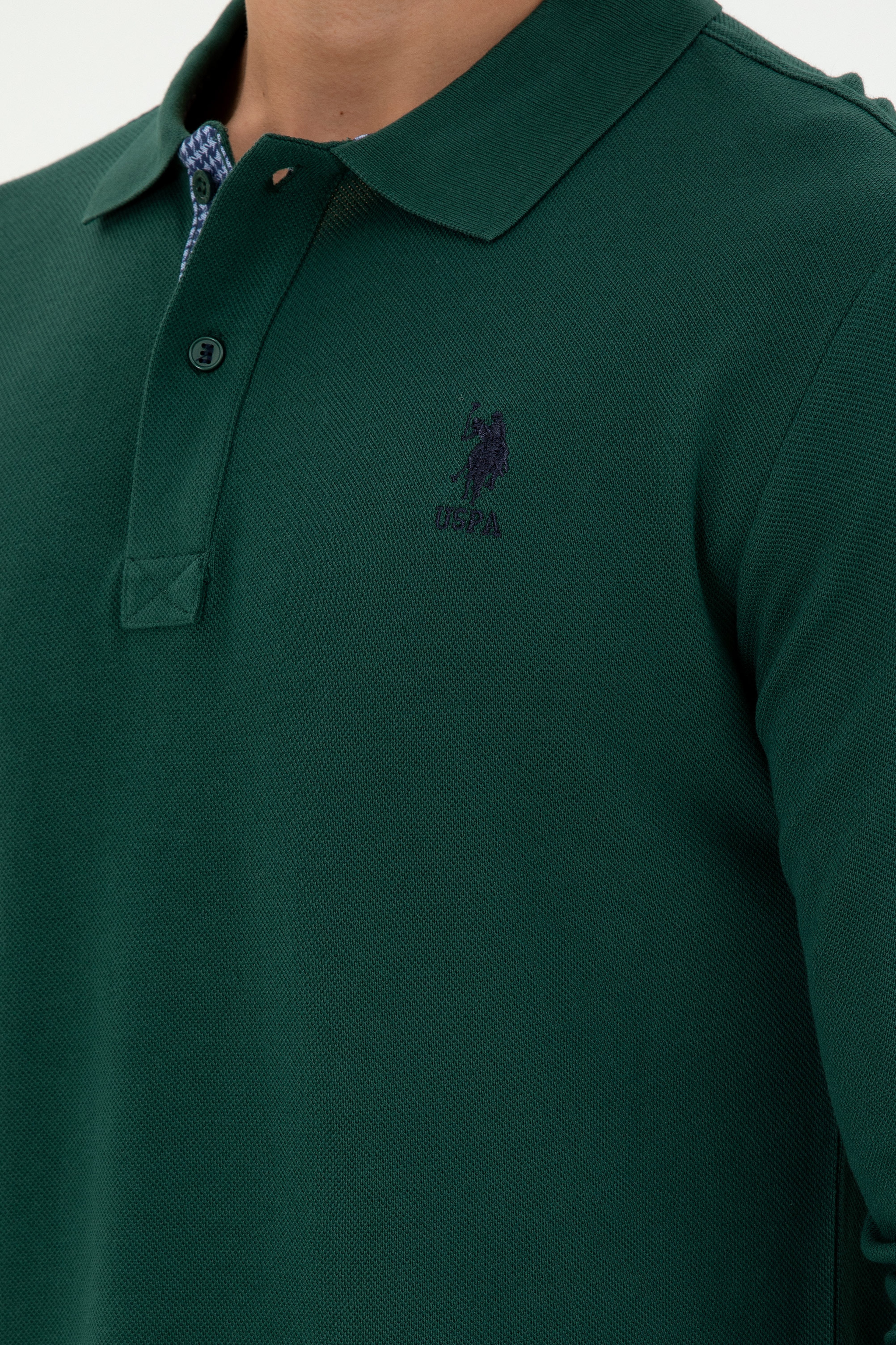Erkek Koyu Yeşil Basic Sweatshirt - Image 7