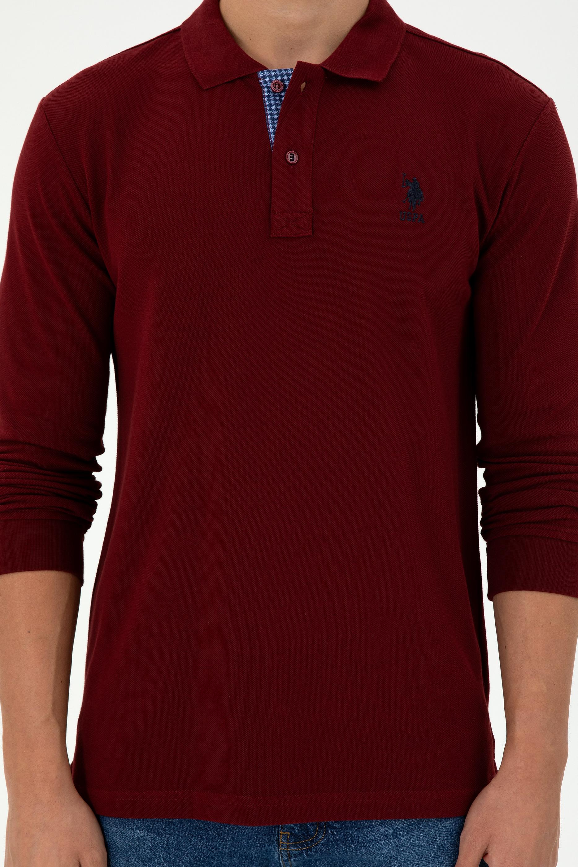 Erkek Bordo Basic Sweatshirt