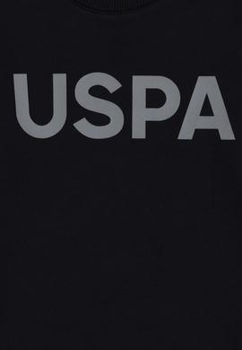 Erkek Çocuk Siyah Basic Bisiklet Yaka Sweatshirt - 50289143007