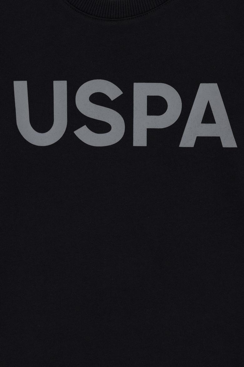 Erkek Çocuk Siyah Basic Bisiklet Yaka Sweatshirt - 50289143007