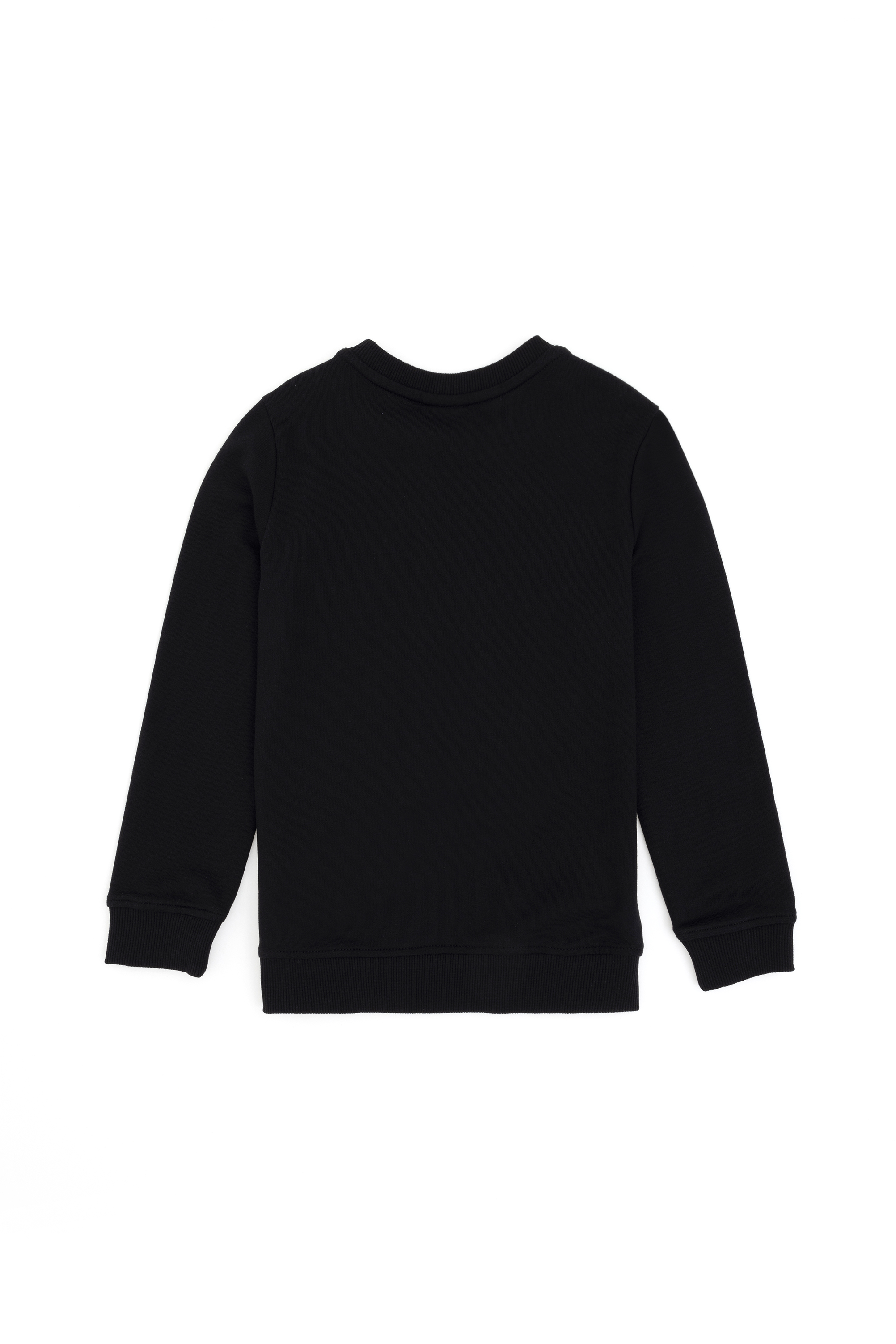 Erkek Çocuk Siyah Basic Bisiklet Yaka Sweatshirt - Image 2