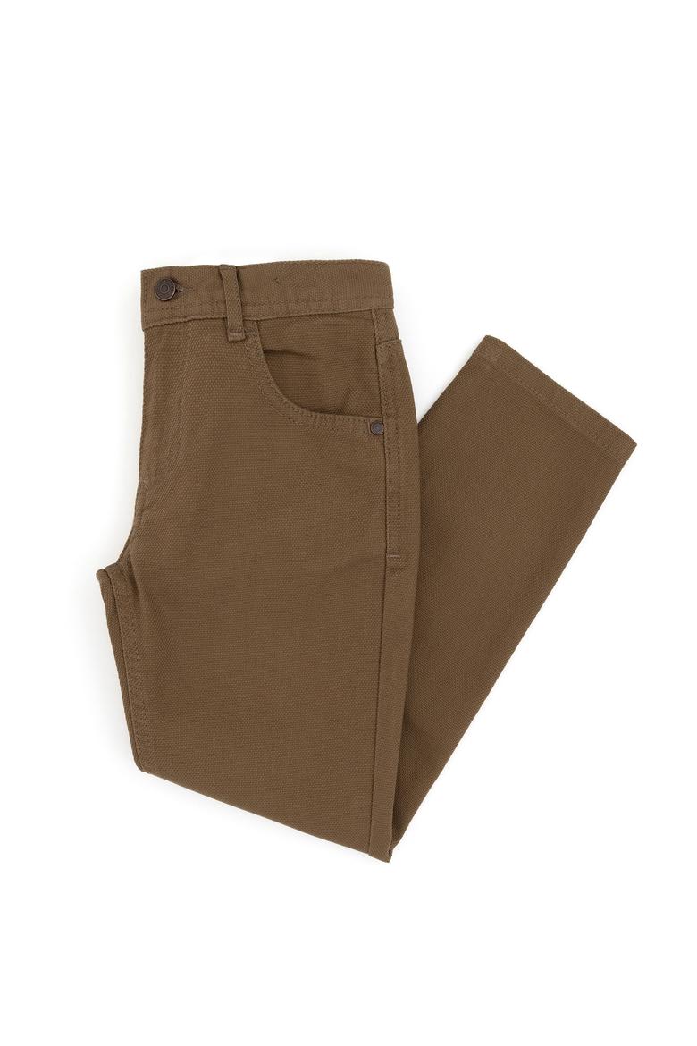Erkek Çocuk Haki Kanvas Pantolon