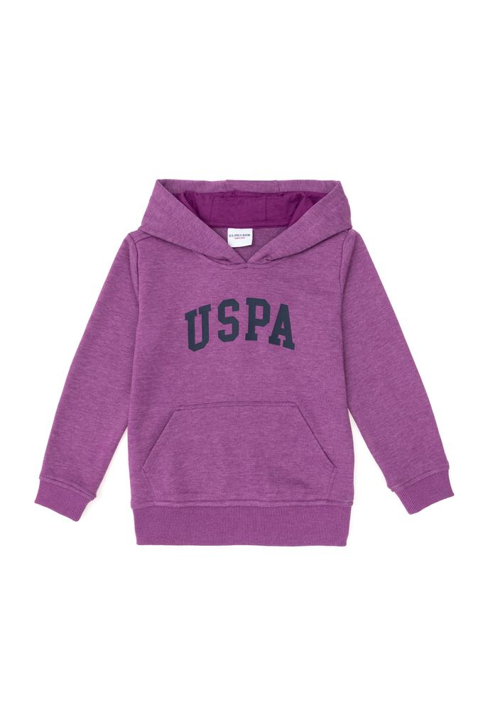 Erkek Çocuk Menekşe Basic Kapüşonlu Sweatshirt