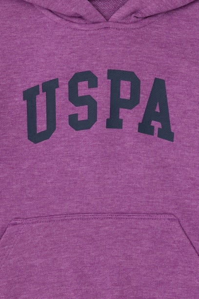 Erkek Çocuk Menekşe Basic Kapüşonlu Sweatshirt