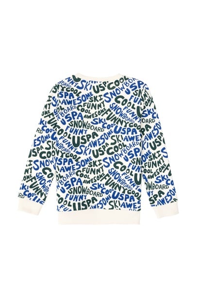 Erkek Çocuk Krem Sweatshirt