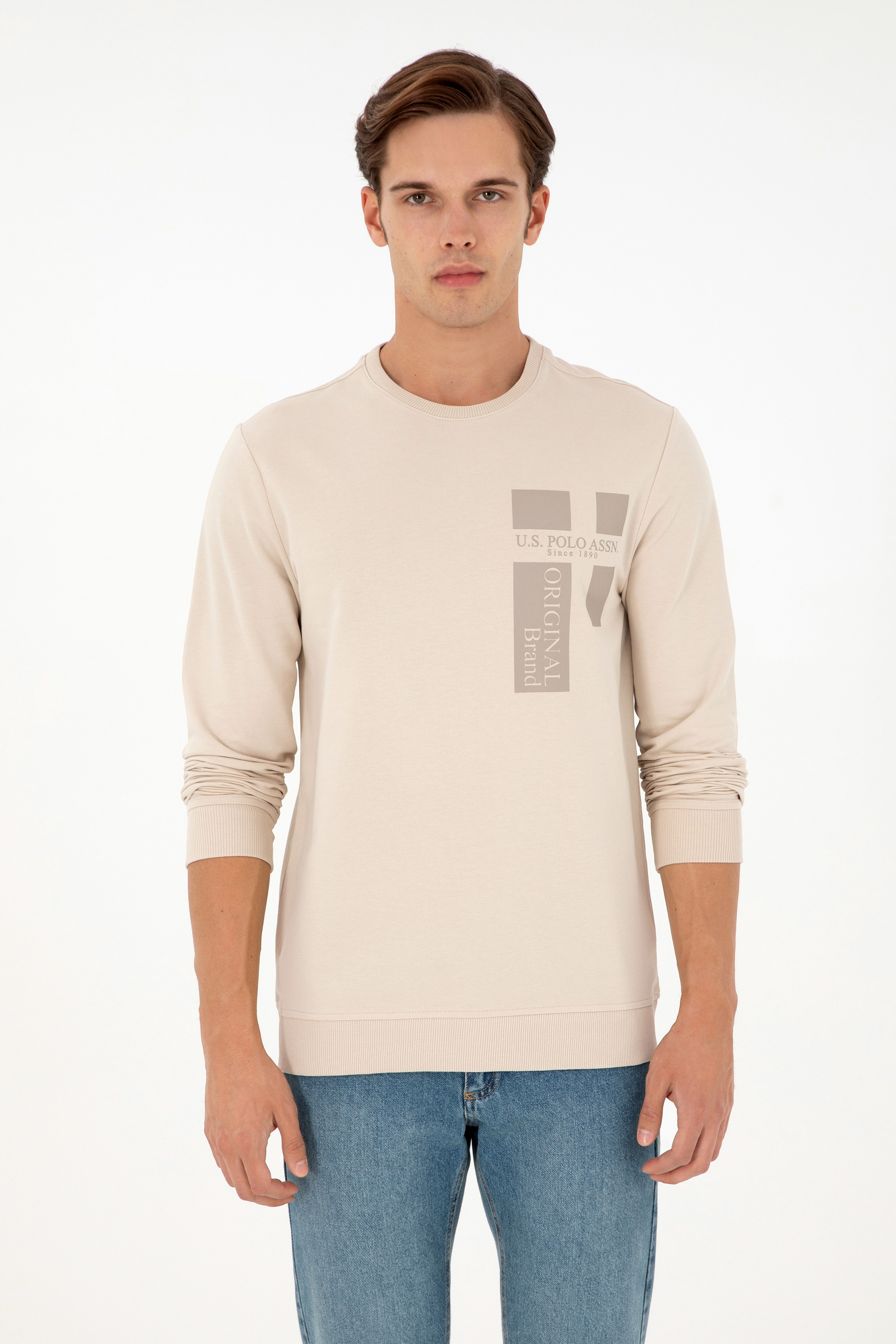 Erkek Taş Sweatshirt