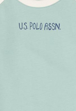 Erkek Çocuk Su Yeşili Bisiklet Yaka Sweatshirt - 50293605016