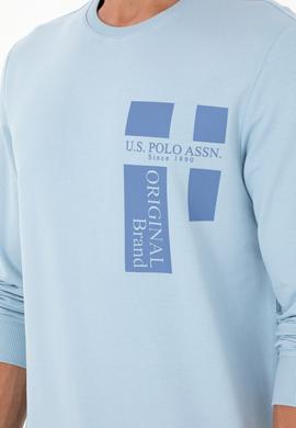 Erkek Açık Mavi Sweatshirt - 50293448041