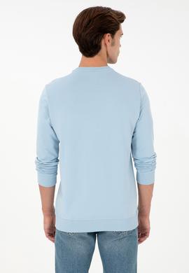 Erkek Açık Mavi Sweatshirt - 50293448041