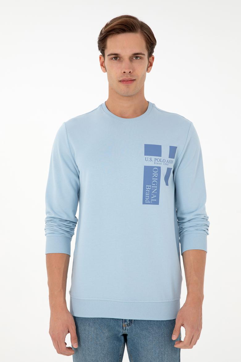 Erkek Açık Mavi Sweatshirt - 50293448041