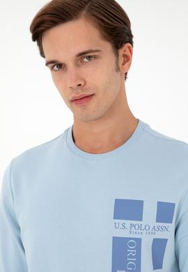 Erkek Açık Mavi Sweatshirt - 50293448041