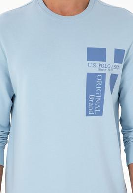 Erkek Açık Mavi Sweatshirt - 50293448041