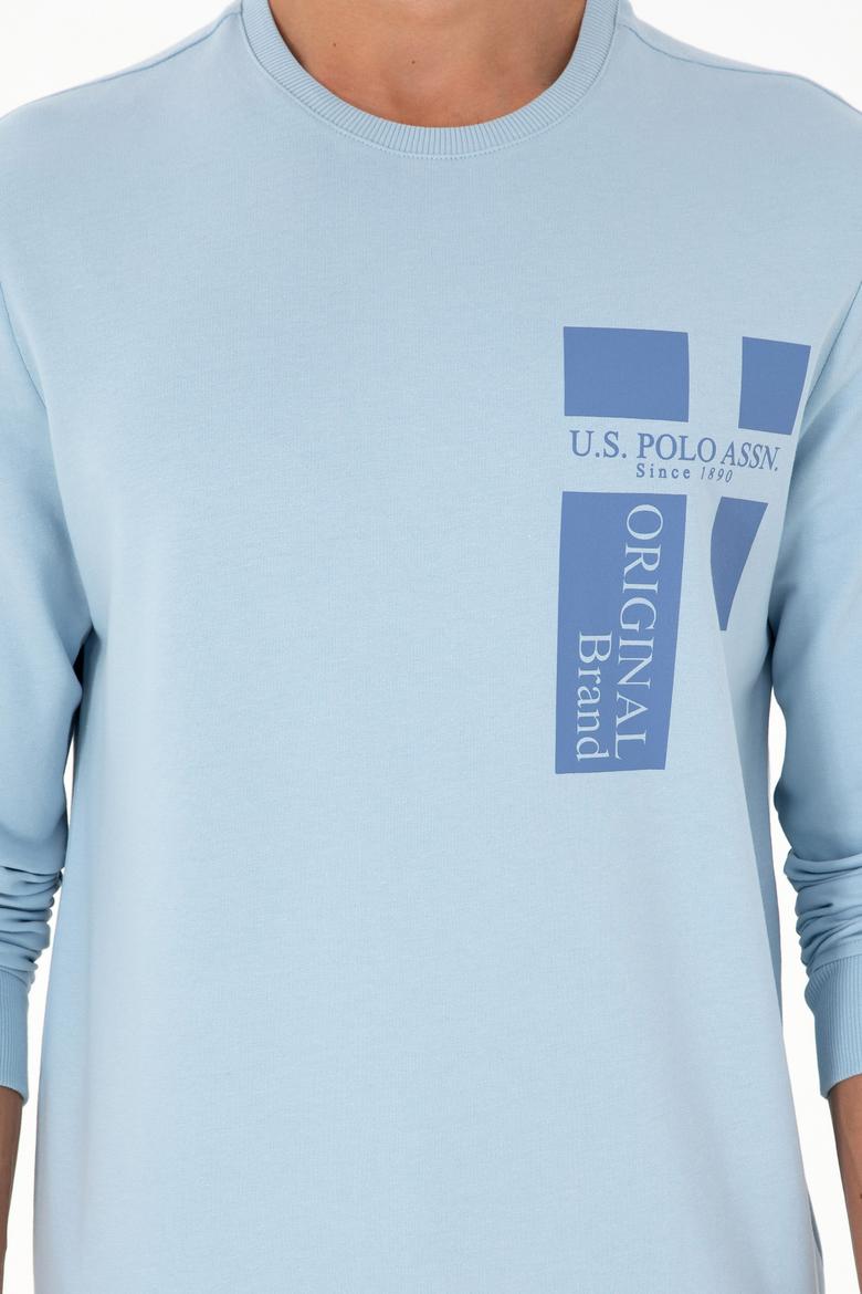 Erkek Açık Mavi Sweatshirt - 50293448041