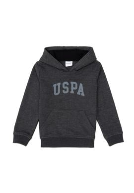 Erkek Çocuk Siyah Basic Kapüşonlu Sweatshirt - 50293614102