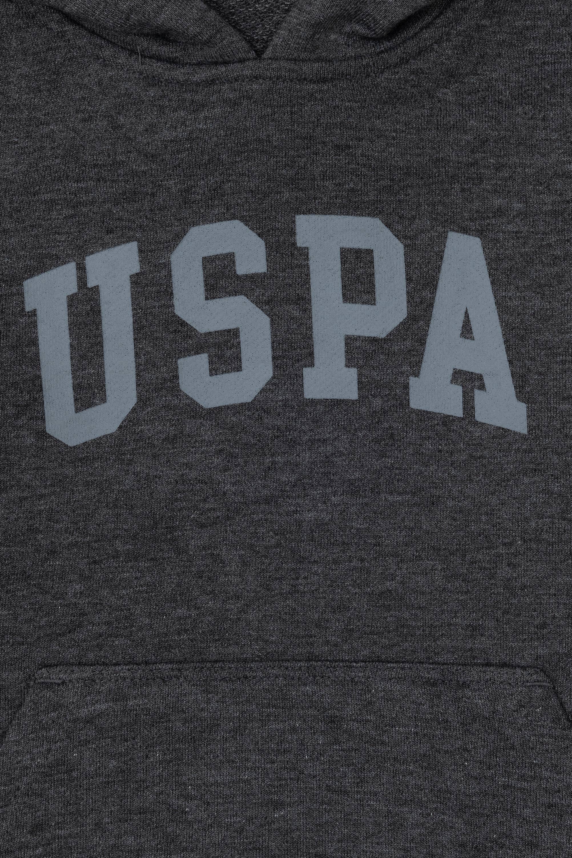 Erkek Çocuk Siyah Basic Kapüşonlu Sweatshirt - Image 3