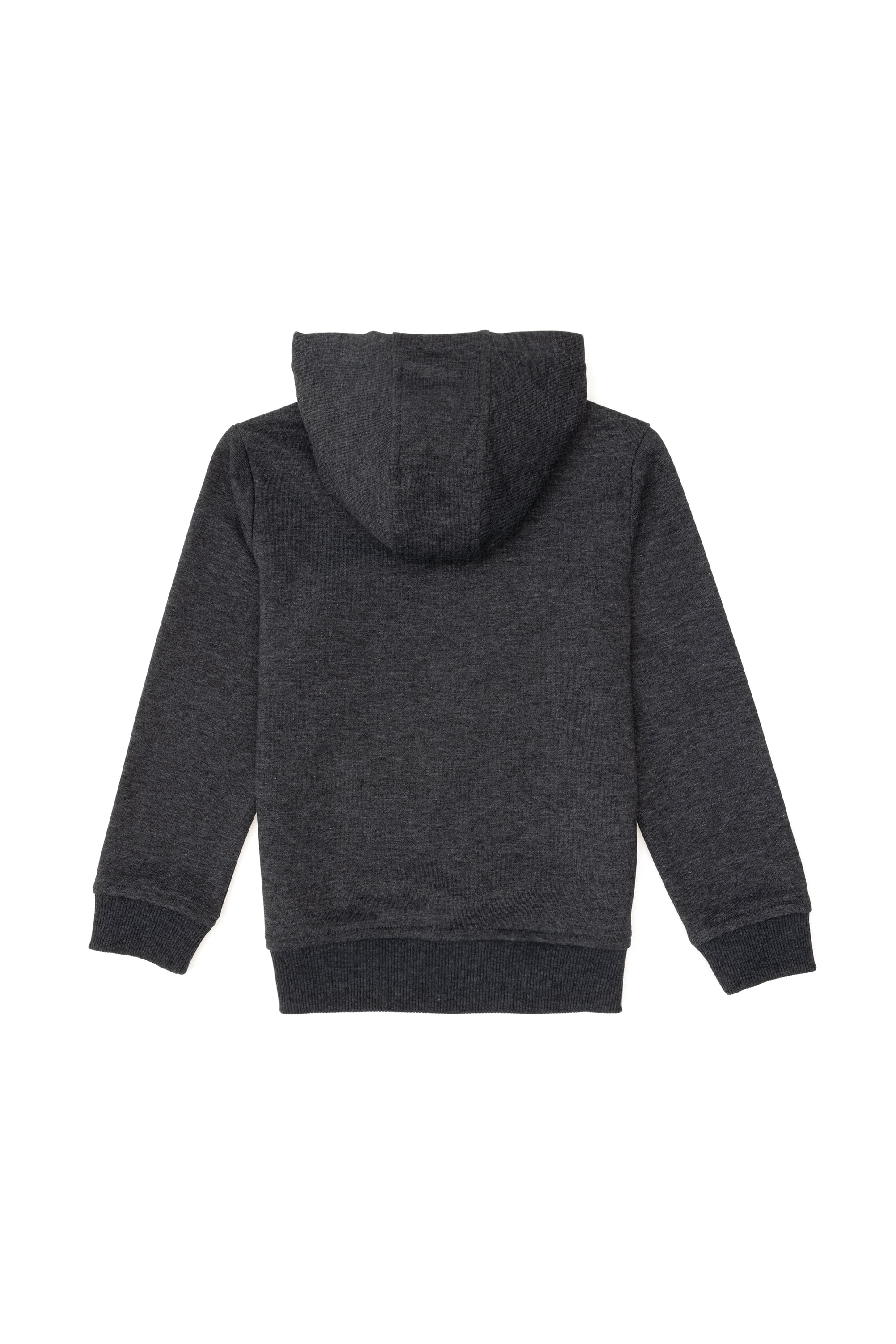 Erkek Çocuk Siyah Basic Kapüşonlu Sweatshirt - Image 2