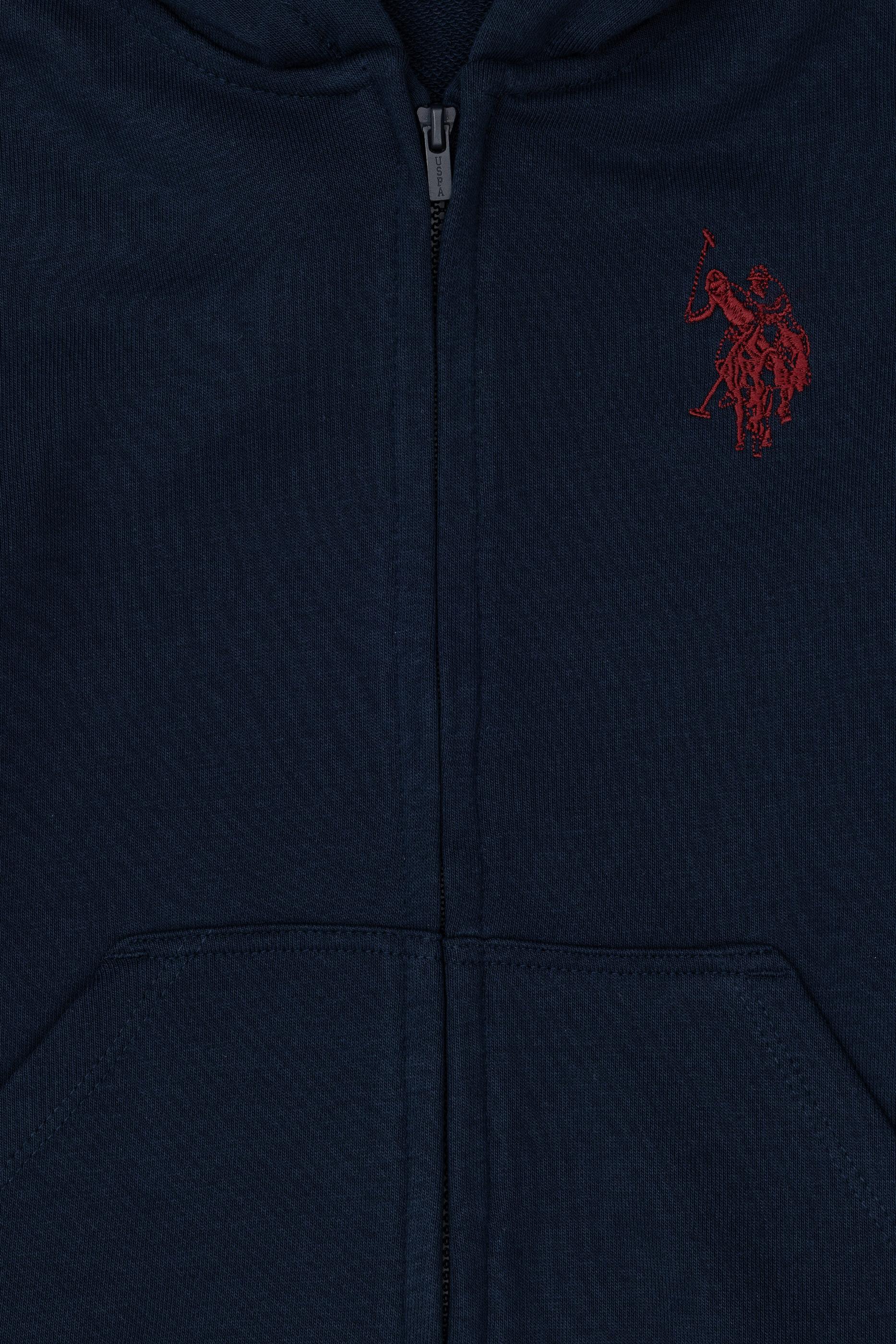 Erkek Çocuk Lacivert Basic Fermuarlı Sweatshirt