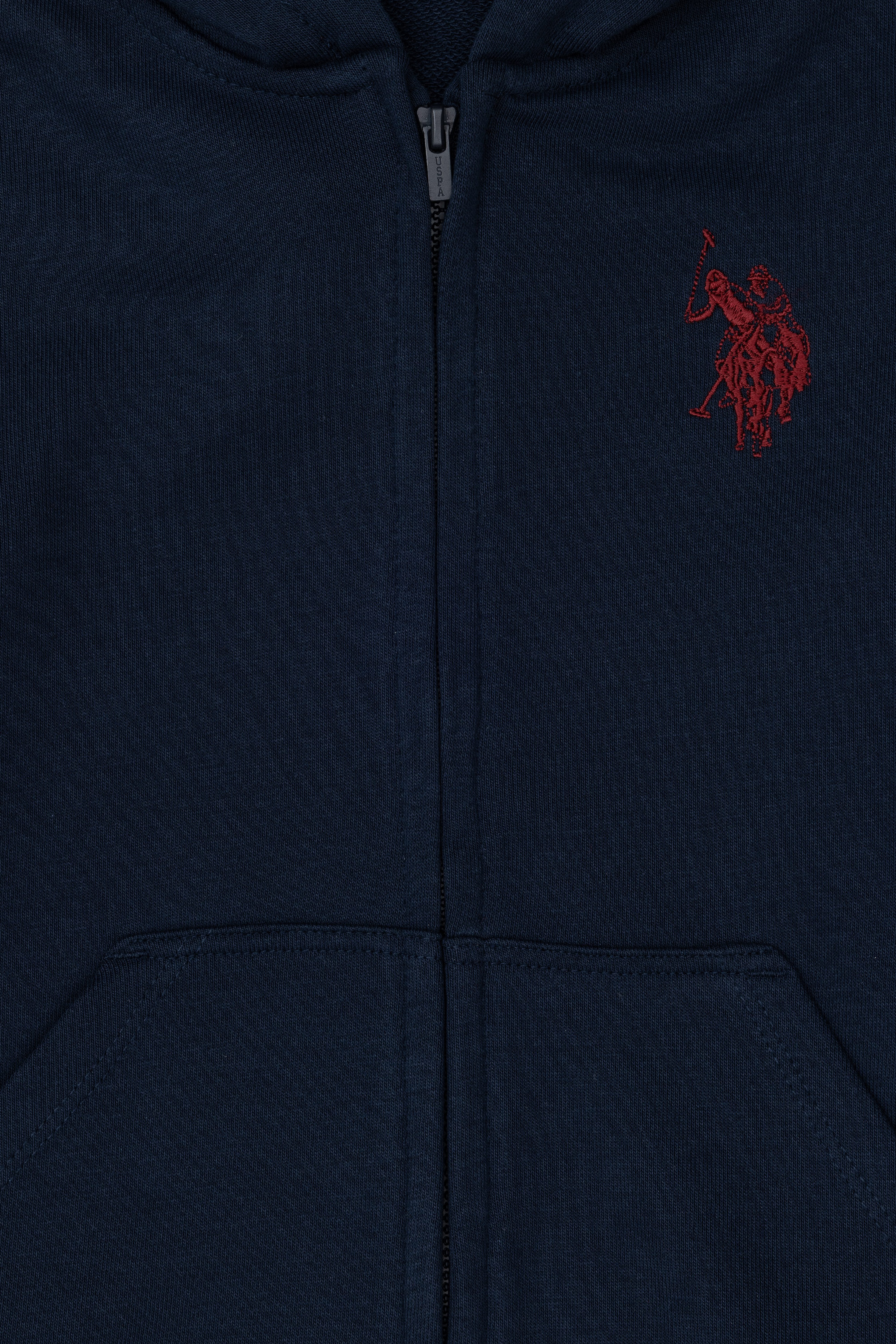 Erkek Çocuk Lacivert Basic Fermuarlı Sweatshirt