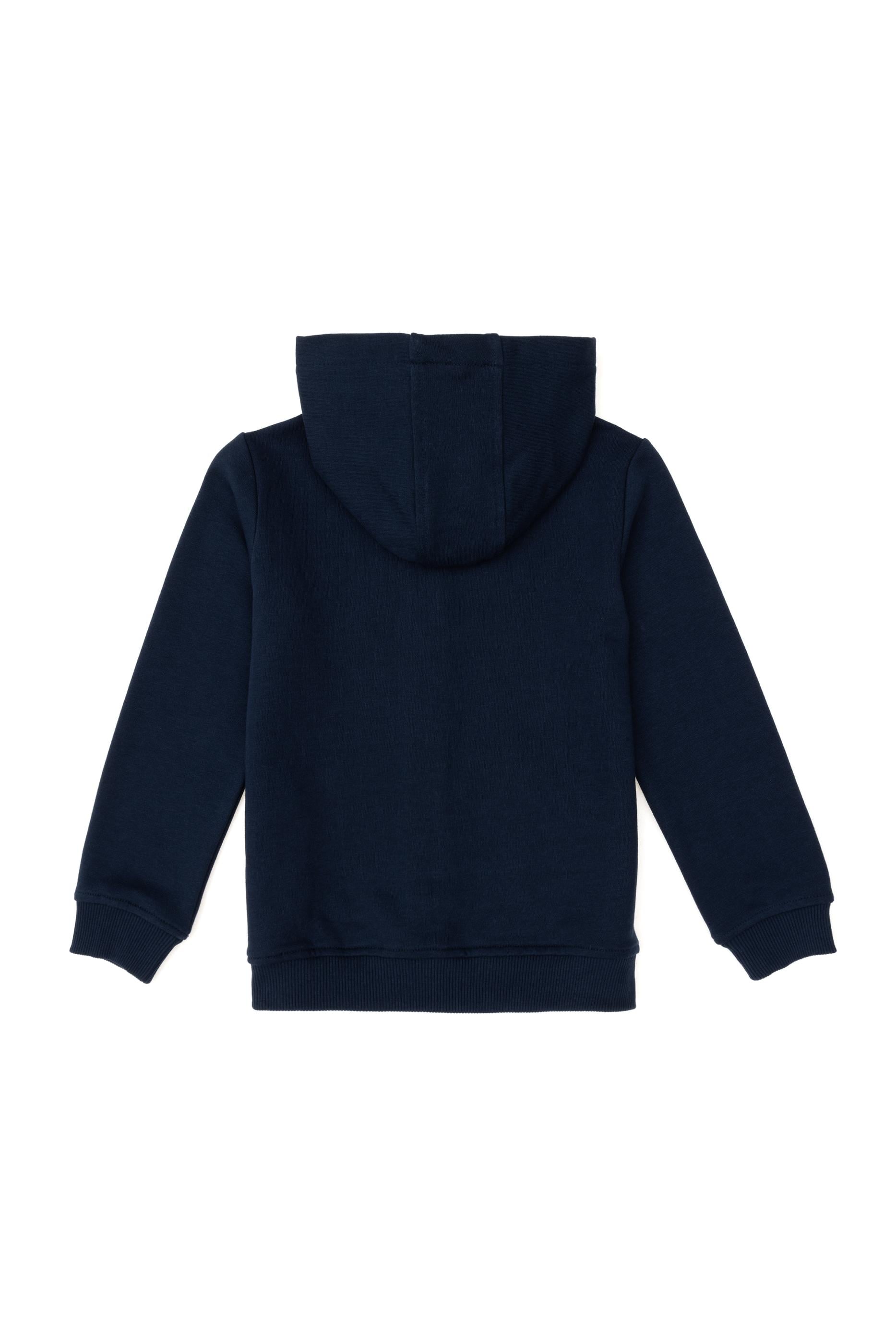 Erkek Çocuk Lacivert Basic Fermuarlı Sweatshirt