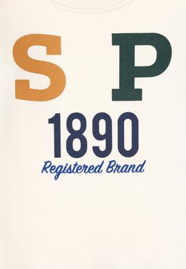 Erkek Çocuk Krem Bisiklet Yaka Tişört - 50293497005