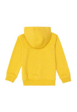 Erkek Çocuk Sarı Basic Kapüşonlu Sweatshirt - 50293614091