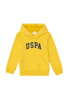 Erkek Çocuk Sarı Basic Kapüşonlu Sweatshirt - 50293614091