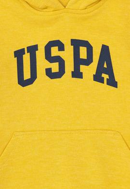 Erkek Çocuk Sarı Basic Kapüşonlu Sweatshirt - 50293614091