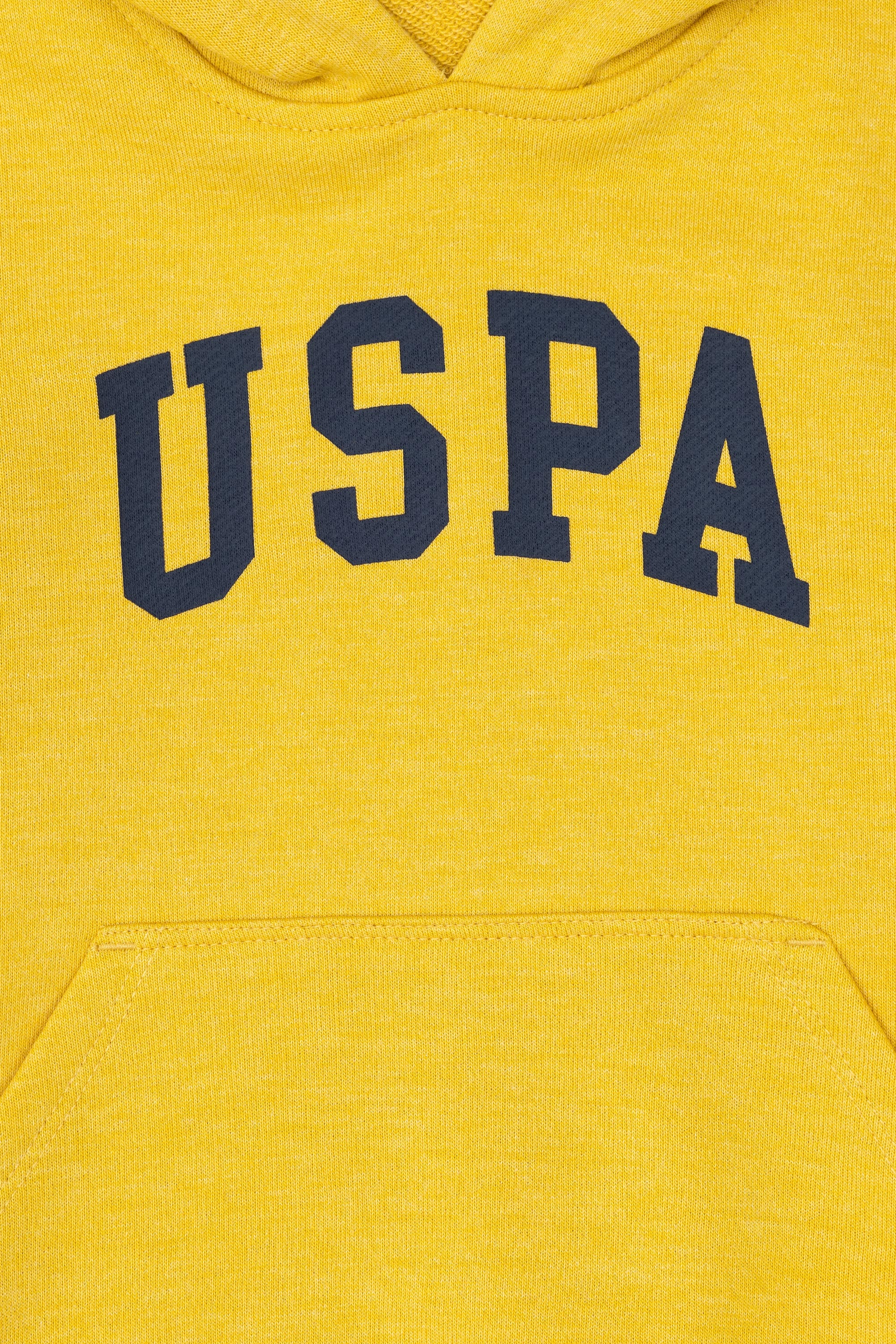 Erkek Çocuk Sarı Basic Kapüşonlu Sweatshirt