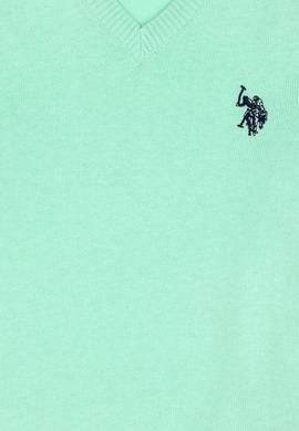 Erkek Çocuk Mint Basic V Yaka Kazak - 50294200056