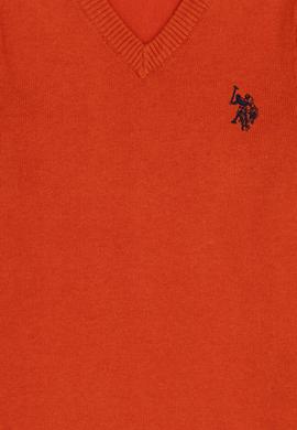 Erkek Çocuk Kiremit Basic V Yaka Kazak - 50294200026